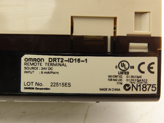 Omron DRT2-ID16-1 Remote Terminal PLC Input Module