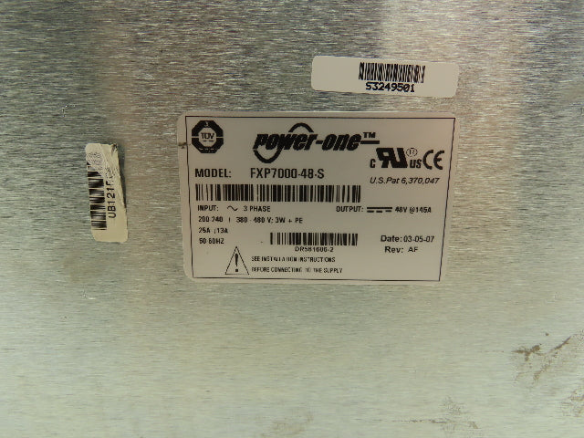 Power One FXP7000-48-S Hot Swap Power Supply AC DC Converter 48VDC 7000W Output