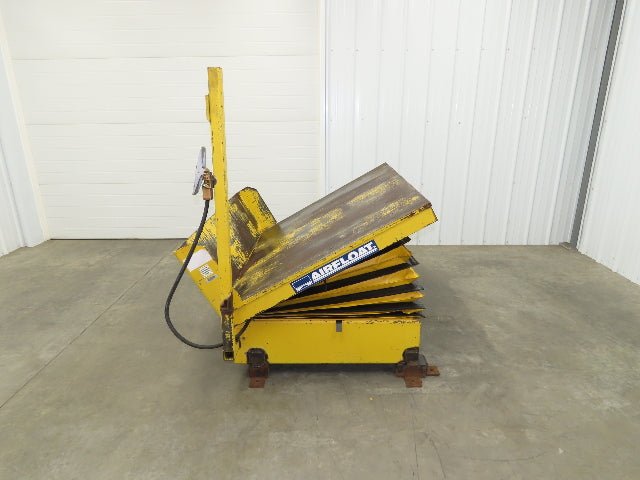 Airfloat Pneumatic Tilt Table Tote Tipper 8000lbs 28° Degree 55x44" Top 14" Lip