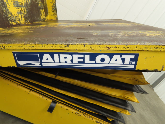 Airfloat Pneumatic Tilt Table Tote Tipper 8000lbs 28° Degree 55x44" Top 14" Lip