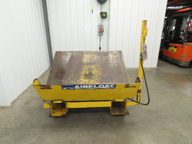 Airfloat Pneumatic Tilt Table Tote Tipper 8000lbs 28° Degree 55x44" Top 14" Lip