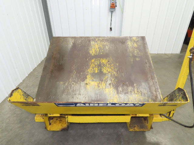 Airfloat Pneumatic Tilt Table Tote Tipper 8000lbs 28° Degree 55x44" Top 14" Lip