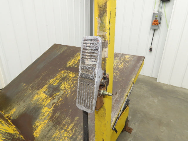Airfloat Pneumatic Tilt Table Tote Tipper 8000lbs 28° Degree 55x44" Top 14" Lip