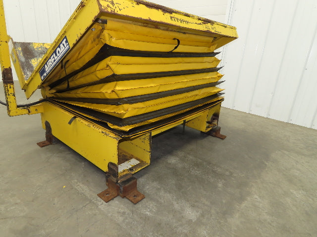 Airfloat Pneumatic Tilt Table Tote Tipper 8000lbs 28° Degree 55x44" Top 14" Lip