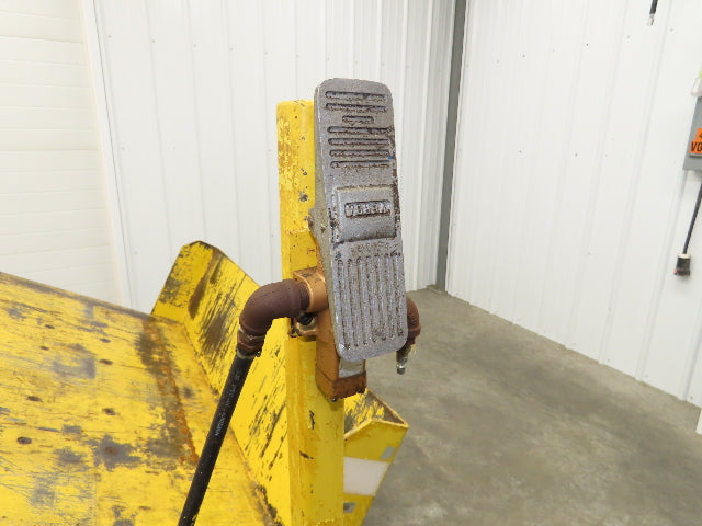 Airfloat Pneumatic Tilt Table Tote Tipper 8000lbs 28° Degree 55x44" Top 14" Lip