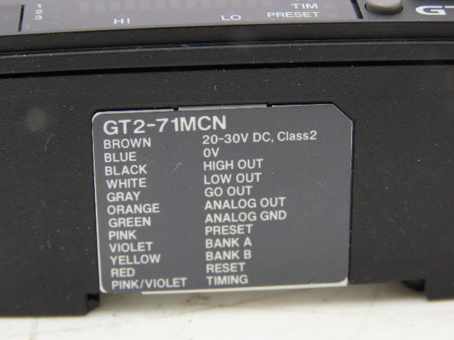 Keyence GT2-71MCN Amplifier Unit Analog Output Type NPN