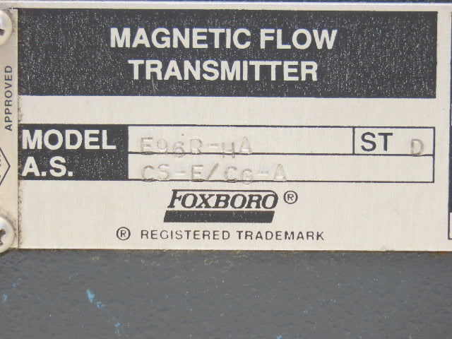 Foxboro E96R-HA-CS-E/CG-A Magnetic Flow Transmitter 0-5mV 120VAC