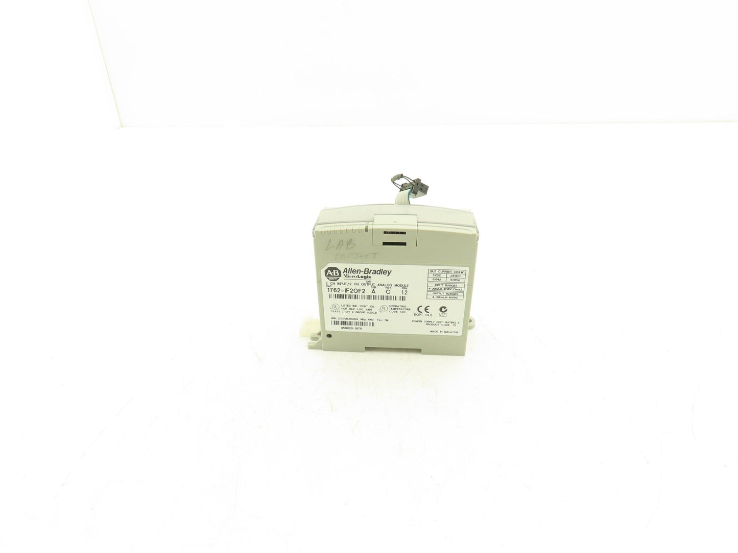 Allen Bradley 1762-IF2OF2 MicroLogix 1200 Analog I/O Module Ser A Rev C FRN 1.2