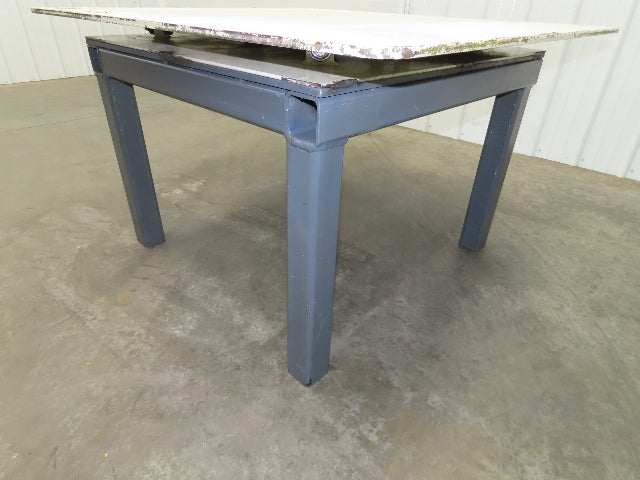 1/2" Steel Top Fabrication Welding Turn Table Work Bench 48"x42"x28.5"