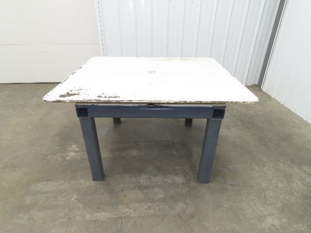 1/2" Steel Top Fabrication Welding Turn Table Work Bench 48"x42"x28.5"