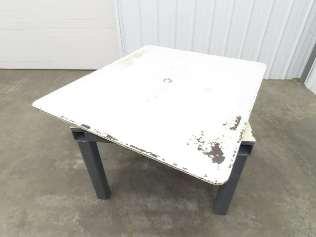 1/2" Steel Top Fabrication Welding Turn Table Work Bench 48"x42"x28.5"