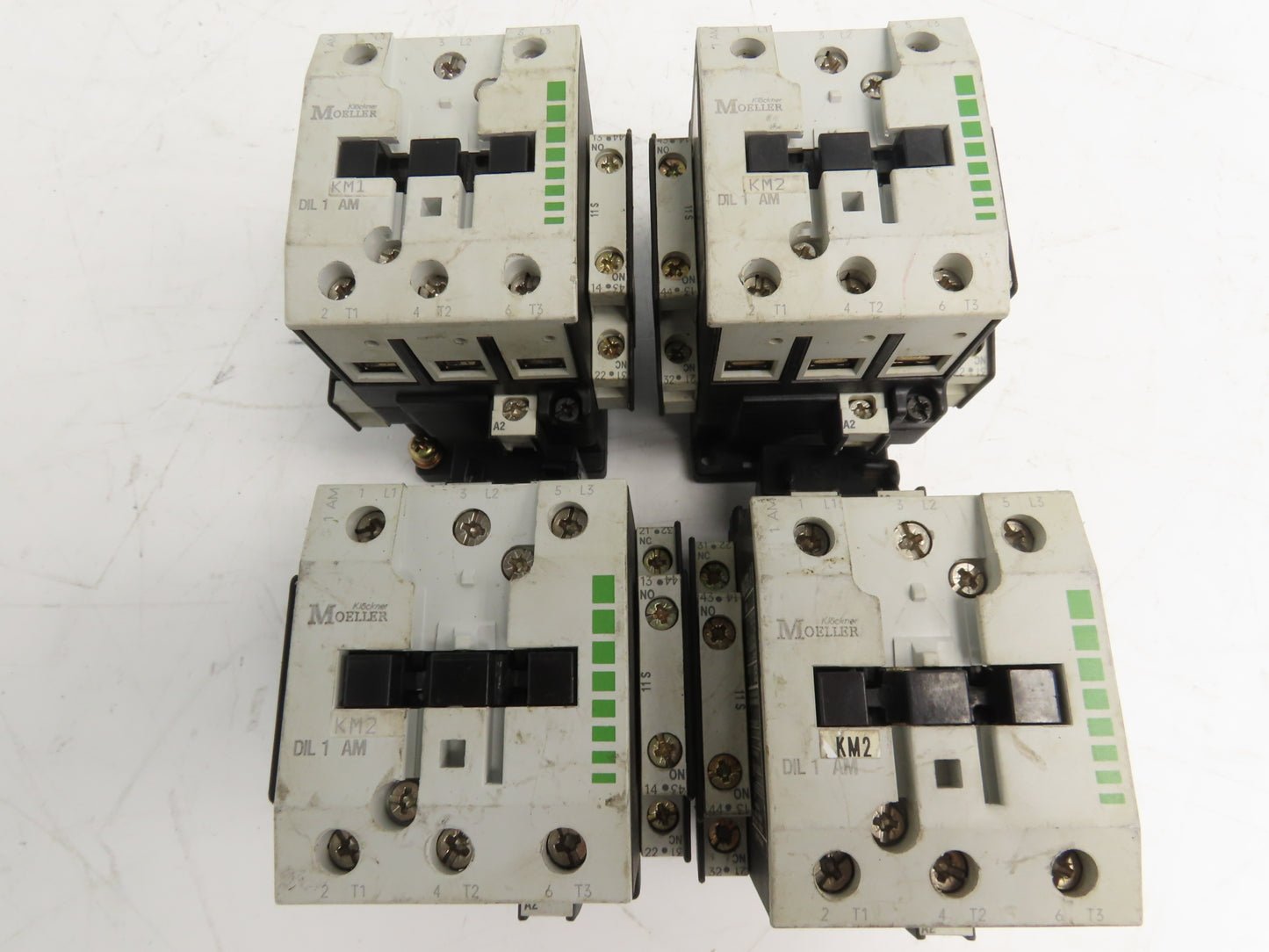 Moeller DIL1AM 3-Pole IEC Contactor 55A 220/240V Coil 25Hp 460V 3PH Lot of 4
