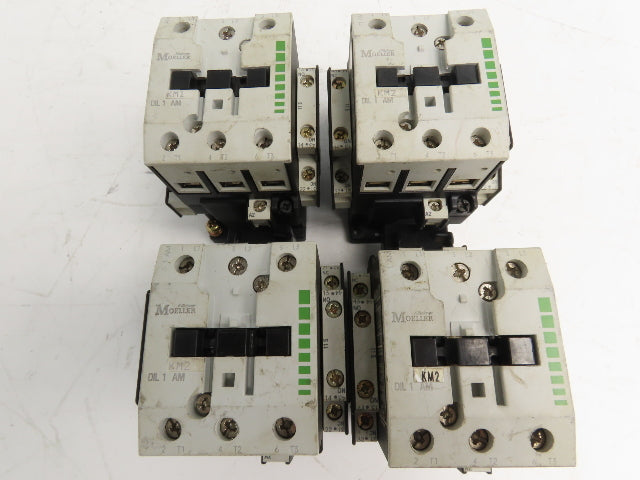 Moeller DIL1AM 3-Pole IEC Contactor 55A 220/240V Coil 25Hp 460V 3PH Lot of 4