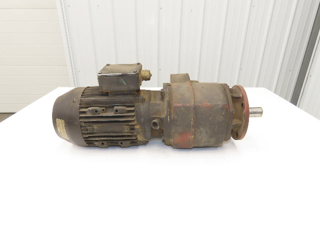 Nordson SICR26B28-WU-DA90LK-H-4G Inline Gearmotor 87.9rpm 2.6Kw 230V 3PH IEC 90L