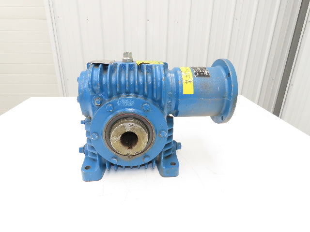 Cone Drive Worm Gearbox 100:1 Reducer 17.5rpm 1.08Hp 1-1/2" Hollow Shaft