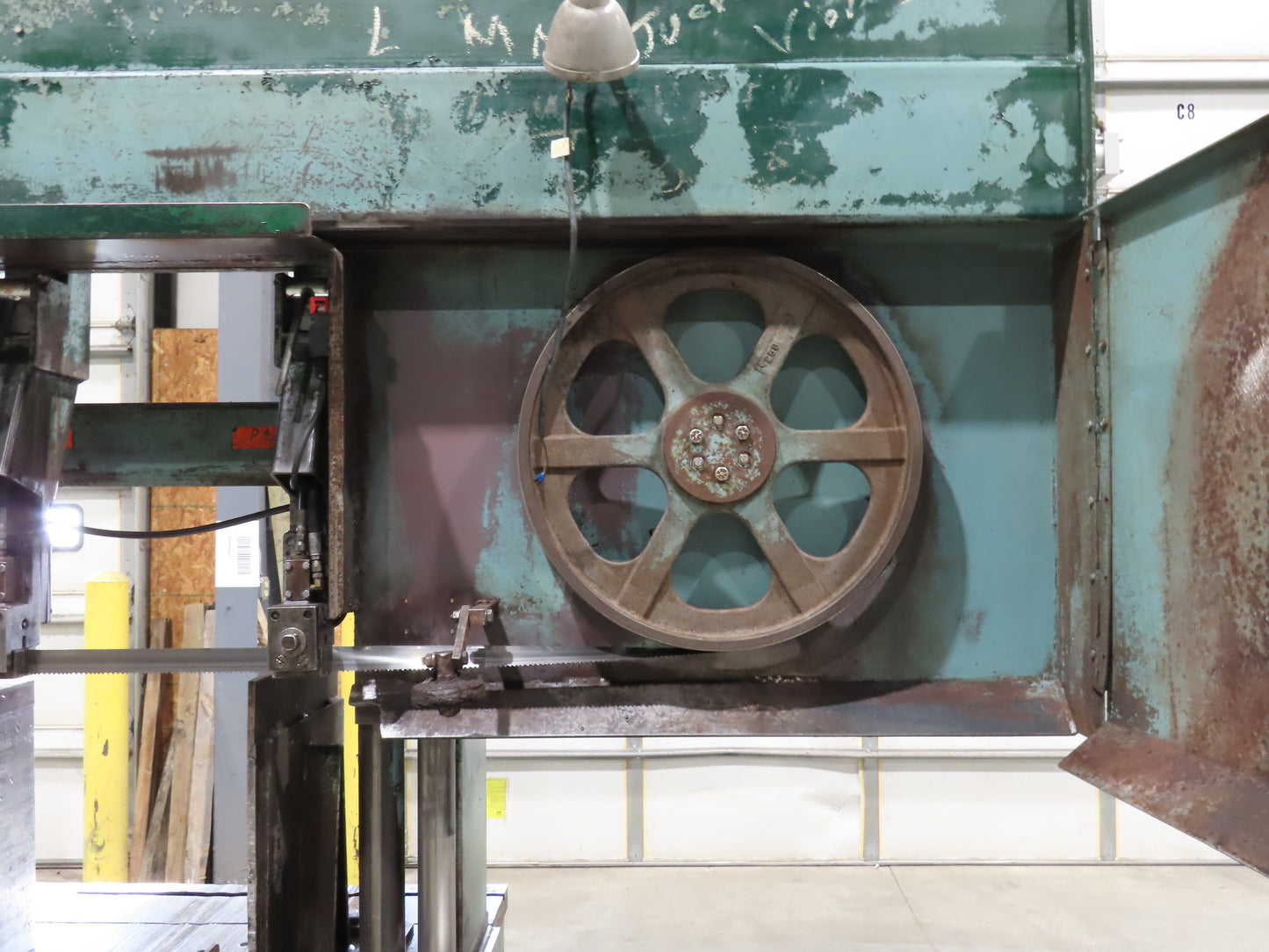 WF Wells B-52-2 Horizontal Steel Bandsaw 22"x 40" Twin Post 10HP 3PH 460V
