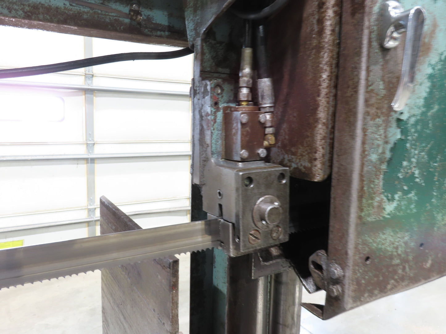 WF Wells B-52-2 Horizontal Steel Bandsaw 22"x 40" Twin Post 10HP 3PH 460V