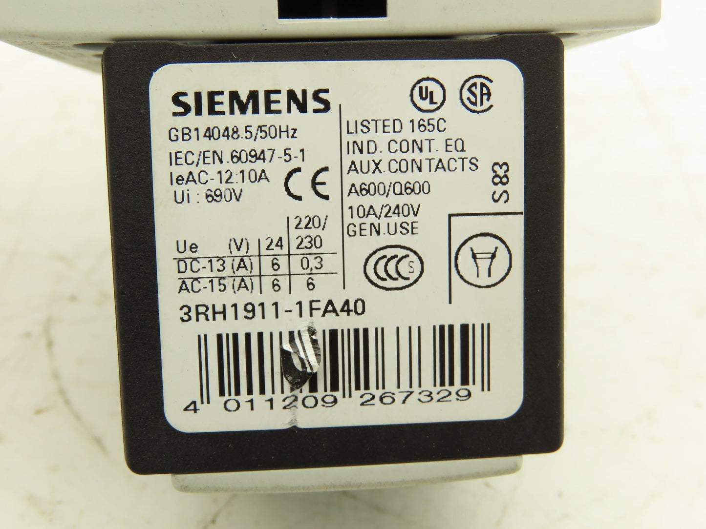 Siemens Motor Starter Contactor 24V Coil 1.5Hp 600V Lot of 2