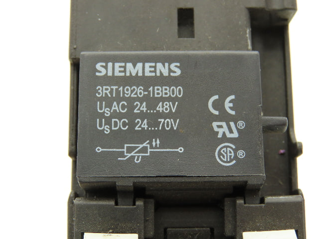 Siemens 3RT1025-1B Motor Starter Contactor 24V Coil 15Hp 600V Lot of 2