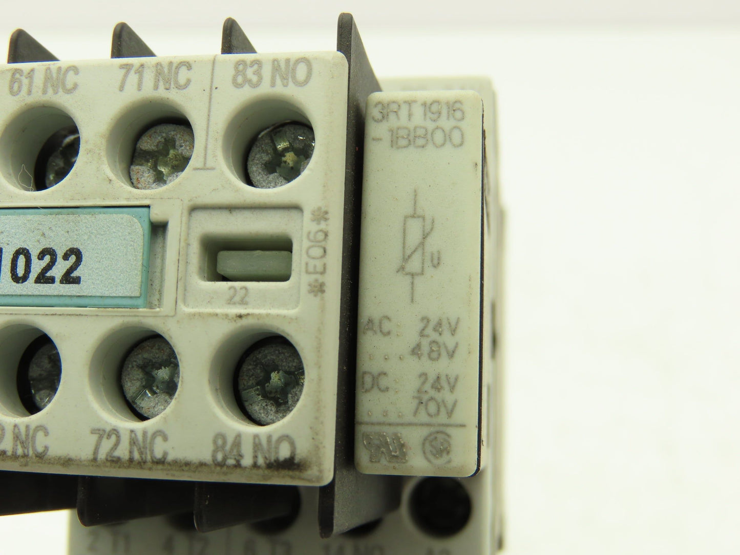 Siemens 3RU1116-1AB0 Motor Starter Contactor Relay 24V Coil 5Hp 600V Lot of 3