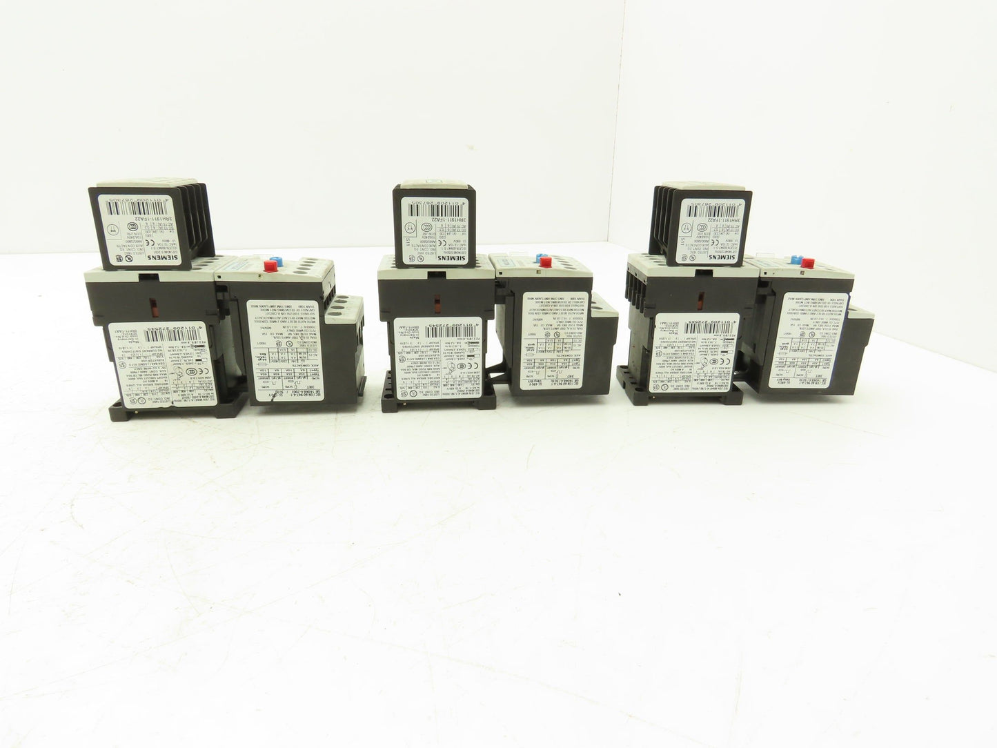Siemens 3RU1116-1AB0 Motor Starter Contactor Relay 24V Coil 5Hp 600V Lot of 3