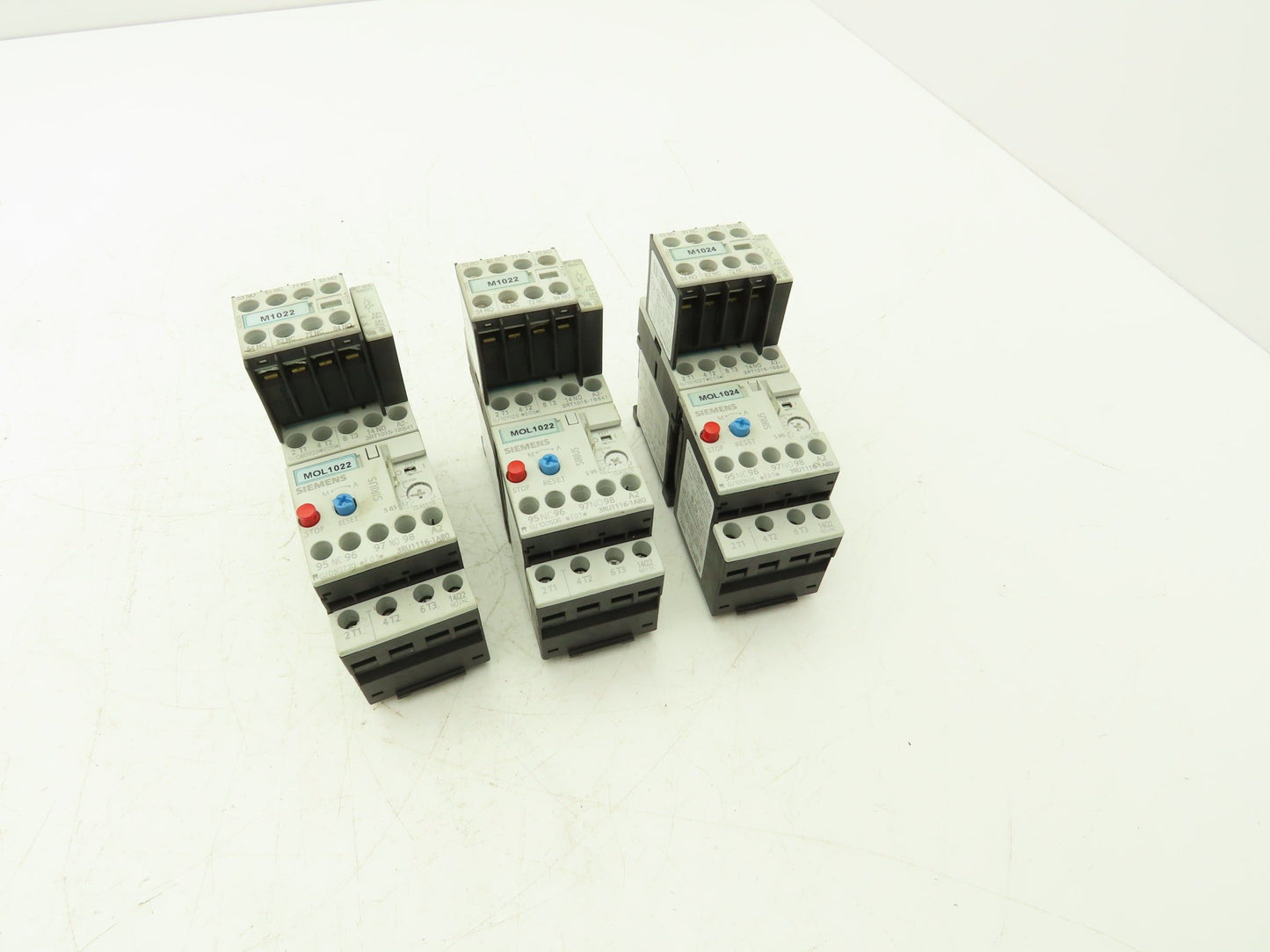 Siemens 3RU1116-1AB0 Motor Starter Contactor Relay 24V Coil 5Hp 600V Lot of 3