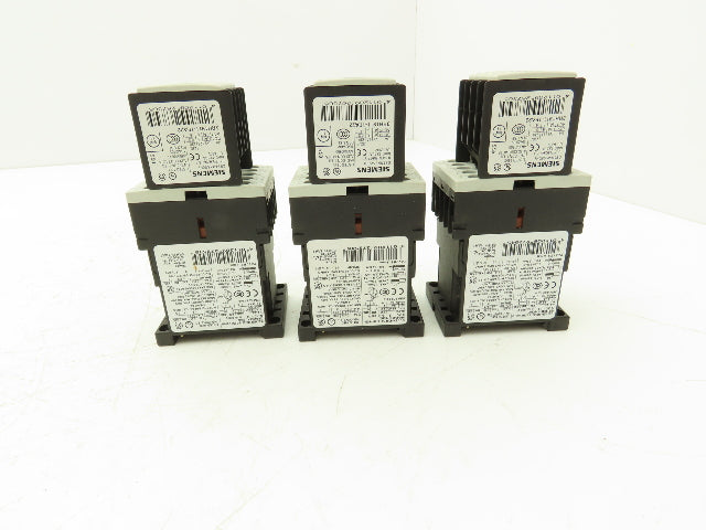 Siemens 3RT1015-1BB41 Motor Starter Contactor 24V Coil 5Hp 600V Lot of 3