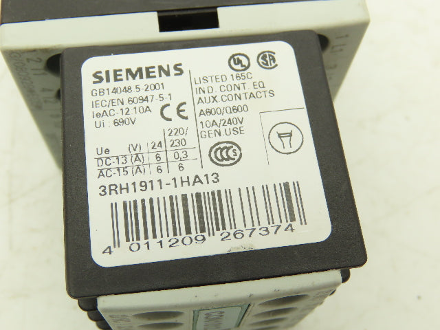 Siemens Motor Starter Contactor 24V Coil 5Hp 600V Lot of 2