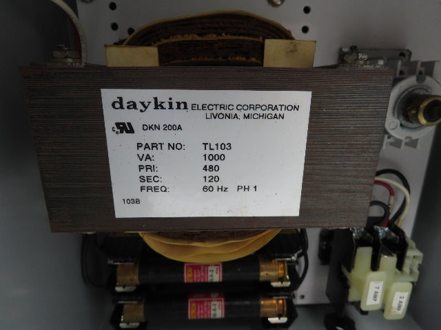 Daykin GPFS-05 GS Stepdown Transformer Disconnect 1kva 1Ph HV 480V LV 120V