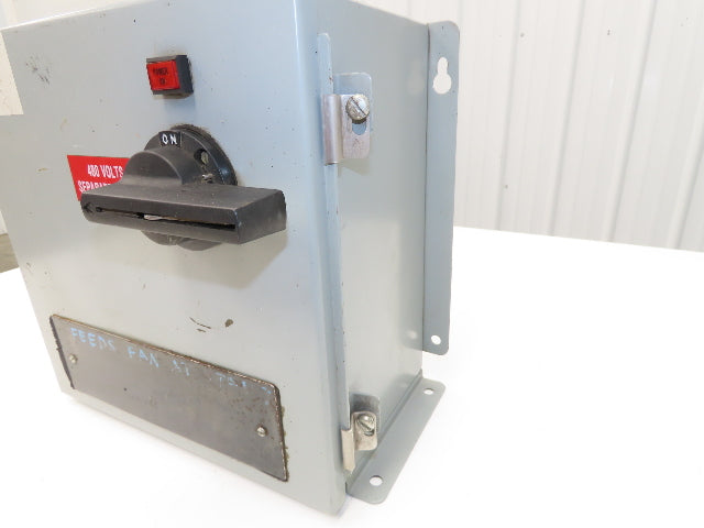 Daykin GPFS-05 GS Stepdown Transformer Disconnect 1kva 1Ph HV 480V LV 120V