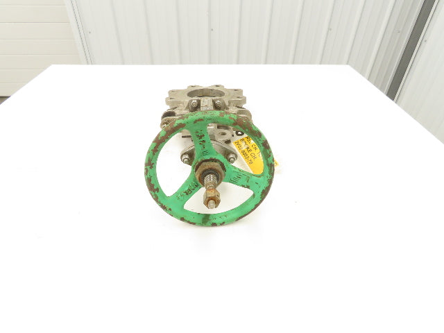 Rovalve Technaflow S17D04-MH-D2 4" Stainless Knife Gate Valve Rising Stem #150
