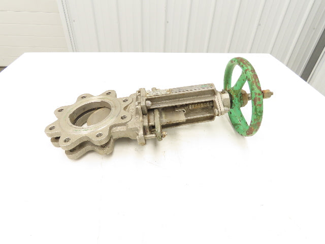 Rovalve Technaflow S17D04-MH-D2 4" Stainless Knife Gate Valve Rising Stem #150