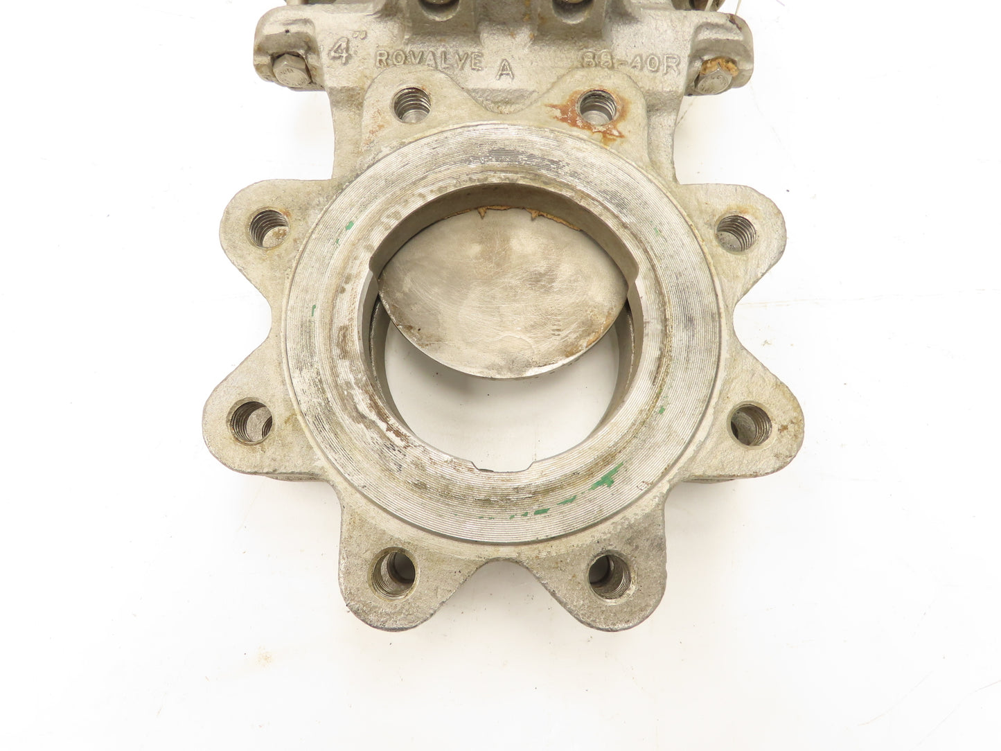 Rovalve Technaflow S17D04-MH-D2 4" Stainless Knife Gate Valve Rising Stem #150