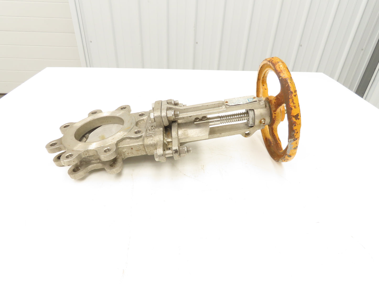 A-C Valve 76-4 304 Stainless 4" Knife Gate Valve Rising Stem Metal Seat