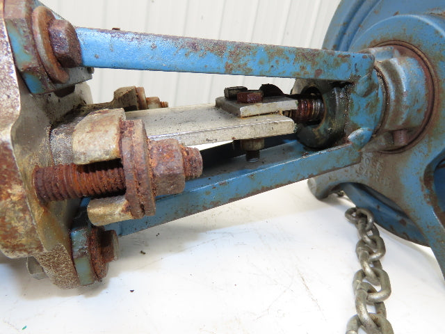 DeZurik 825 3" Stainless Knife Gate Valve with Pull Chain Wheel Actuator