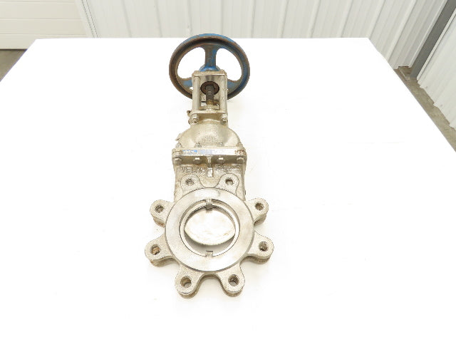 Velan L12-0320B-13BL 4" 316 Stainless Knife Gate Valve Rising Stem Metal Seat