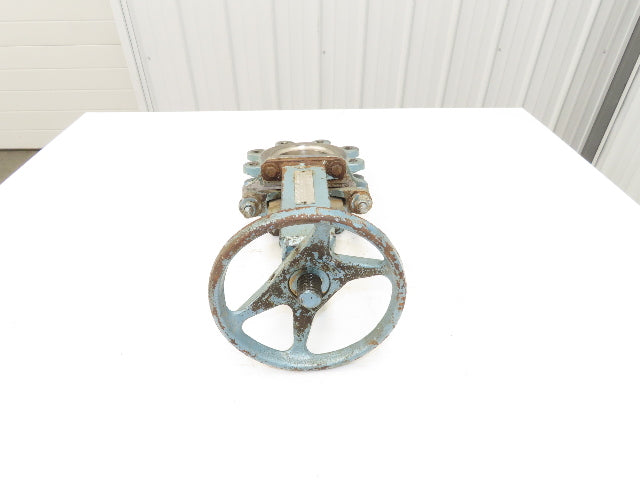 DeZurik 824 4" Stainless Lug Knife Gate Valve Rising Stem Metal Seat 304SS