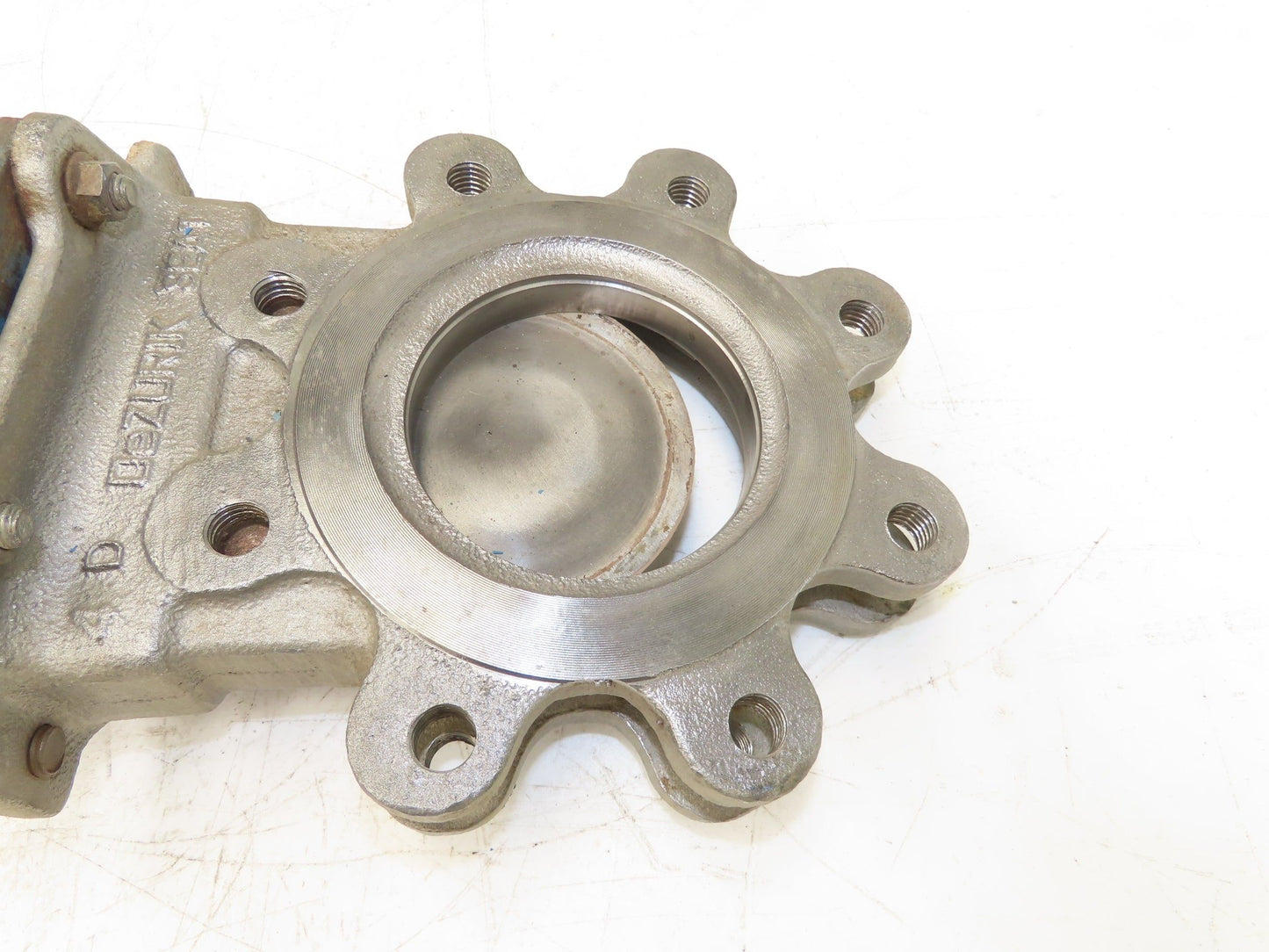 DeZurik 827 4" Stainless Lug Knife Gate Valve Rising Stem Metal Seat 316SS