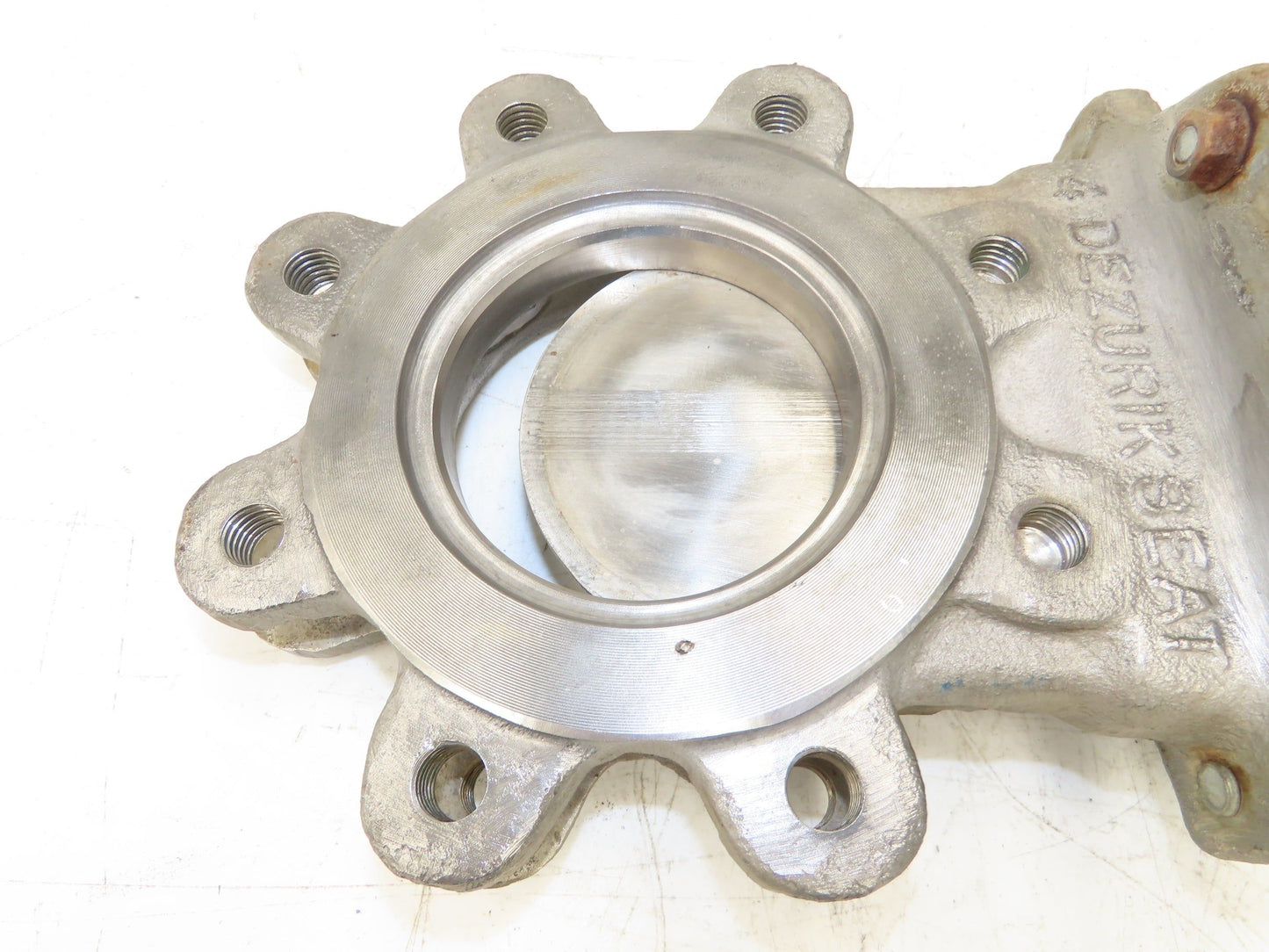 DeZurik 827 4" Stainless Lug Knife Gate Valve Rising Stem Metal Seat 316SS