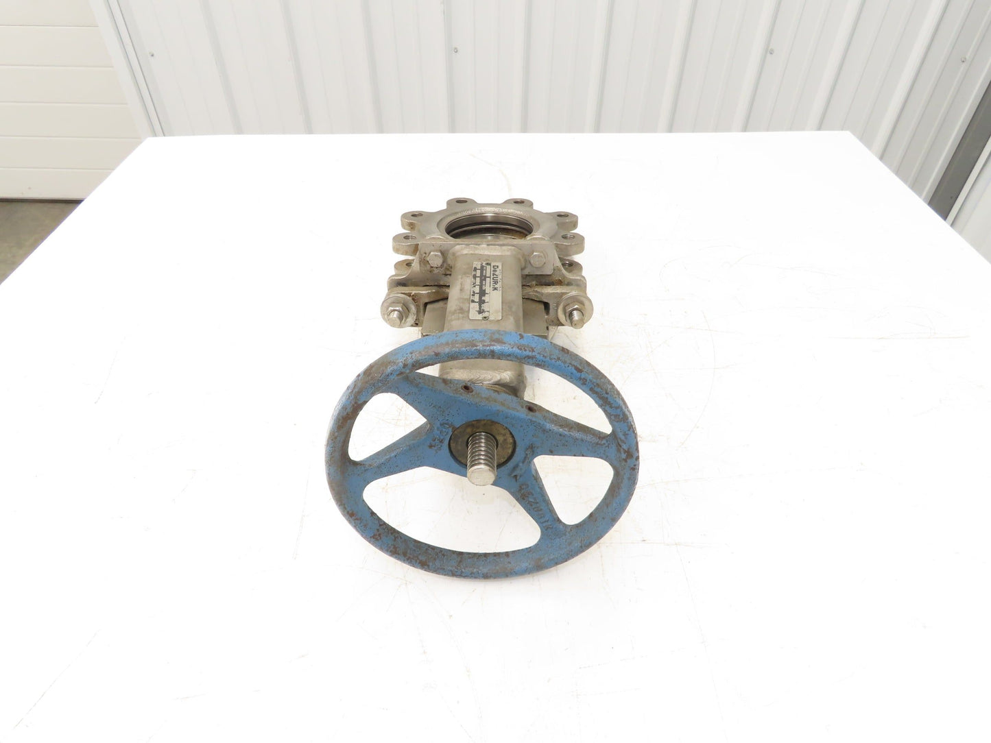 DeZurik KBD 4" Stainless Lug Knife Gate Valve Rising Stem 304SS *Bad Seal*
