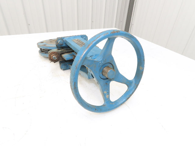 DeZurik 827 4" Flanged Knife Gate Valve Rising Stem Metal Seat 316SS Disc