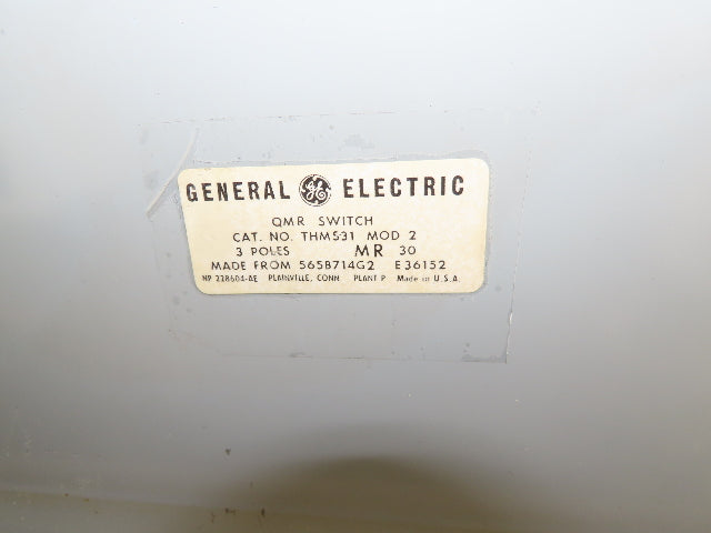 GE NP-161815-1 Fused 10Hp Combination Motor Starter 30 Amp 600v 3ph Size 0