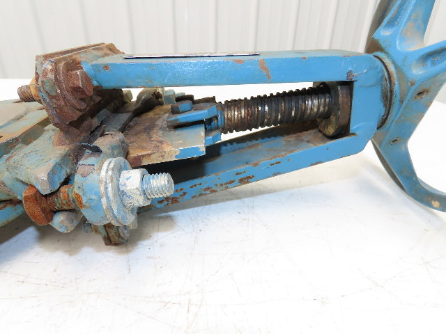 DeZurik 827 4" Flanged Knife Gate Valve Rising Stem Metal Seat 316SS Disc