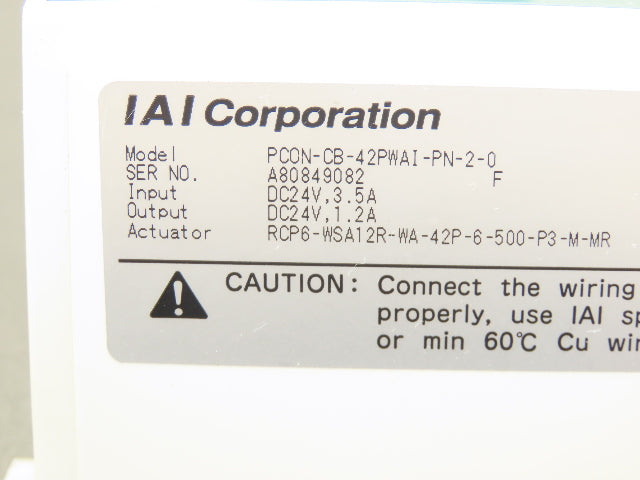 IAI PCON-CB-42PWAI-PN-2-0 Position Controller Absolute Incremental 24VDC 1.2A