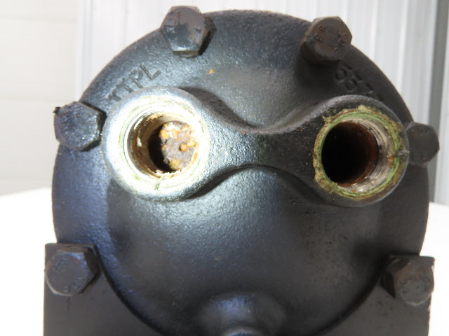 Thermal Transfer EKS-1012-F-R Oil Cooler Shell & Tube Heat Exchanger 2-Pass