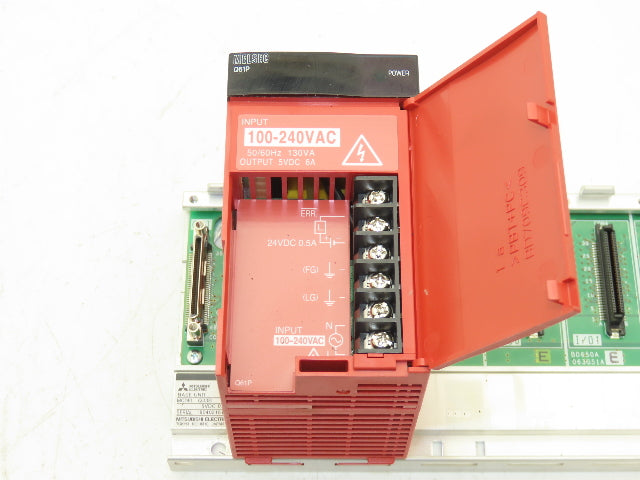 Mitsubishi Electric Melsec PLC Backplane Rack Power Supply Module 4 Slot