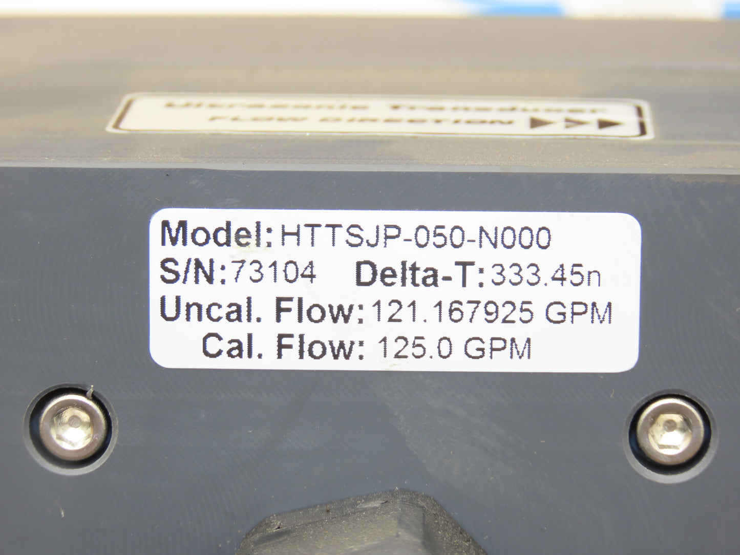 HTTSJP-050-N000 Ultrasonic Transducer Flow Meter 125 GPM 50' Cable