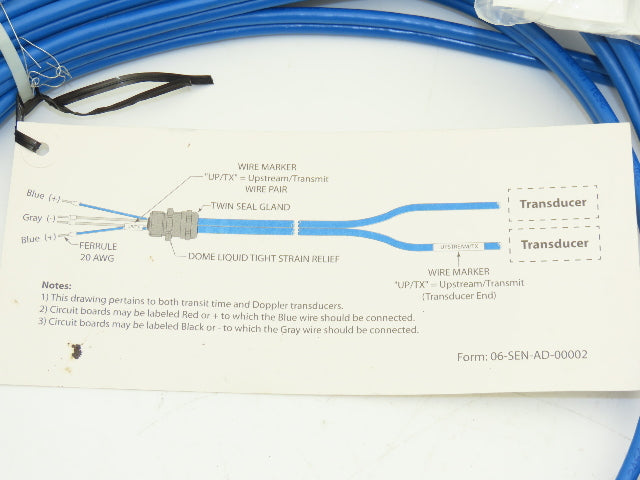 HTTSJP-050-N000 Ultrasonic Transducer Flow Meter 125 GPM 50' Cable