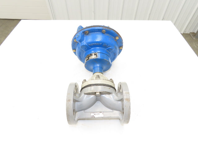 Asahi Diaphragm Pinch Valve 2" Flanged CPVC w/Century Pneumatic Actuator