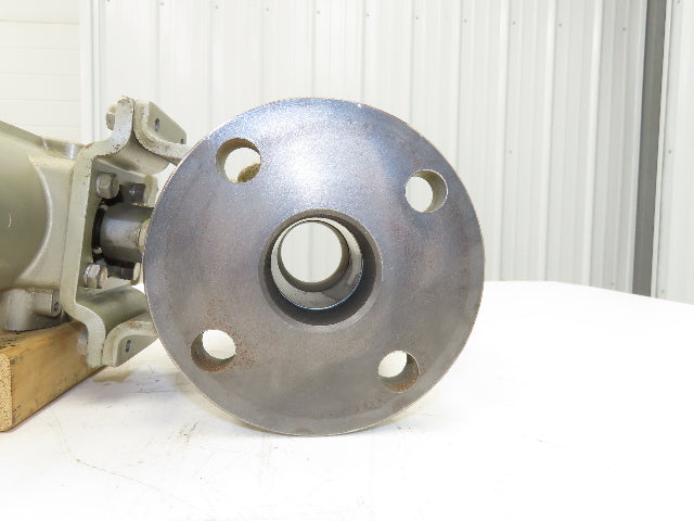 NDV Nippon E100N DN50 2" Flanged 2-Way Ball Valve & Pneumatic Actuator EPN1101N